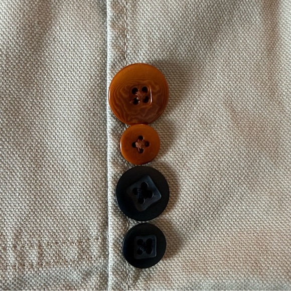 L.L.Bean Women’s Petite Small Canvas Chore Jacket Tan Barn Coat Cotton Utility - Picture 8 of 12